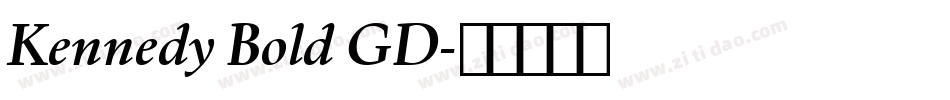 Kennedy Bold GD字体转换